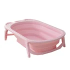 Baby Small Baby Bath Tub High Quality Plastic Baby Use Small Portable Folding Baby Bath Tub