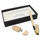 Usb Pen Drive Wood Pen Pen Drive Wholesale 8G 16G Gift Usb Pen Drive Wooden Pen Pen Kit Pen Drive