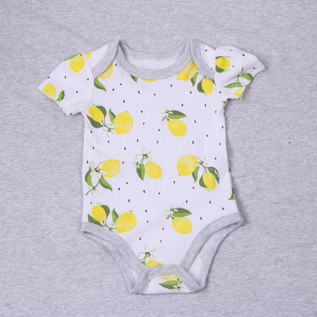 manufacturer 5Pcs Newborn girl boy OEM print romper cotton baby jumpsuit baby romper