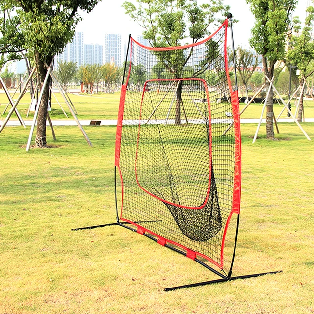 Baseball Practice Net 7 x 7 with bow frame