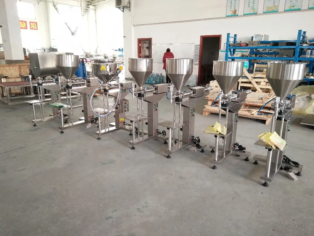 Pneumatic Type Tomato Paste Chili Sauce Filling Mixing Machine Beef