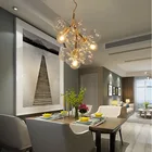 Glass Pendant Glassglass Simple Clear Glass Iron Glass Ball Pendant Lamp Italian Chandelier For Villa