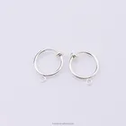 Silver Earrings Earring Silver Earring Dongguan Jewelry 15 Mm Metal Non Piercing Silver Earrings