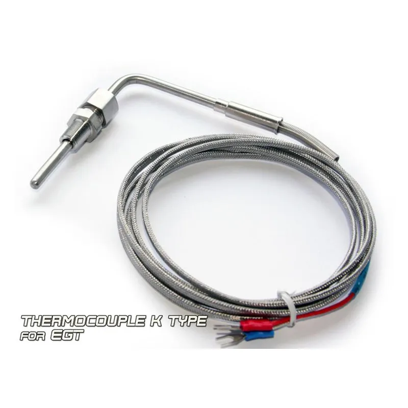 2M EGT K Type Thermocouple Exhaust Probe High Temperature Sensors Threads N #JT1 