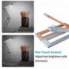 Lamp Desk Led Desk Lamp Portable Rechargeable Aluminum Alloy Folding Touch Lamp LED Dimmable Desk Lamp