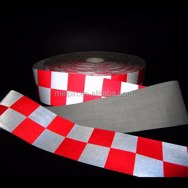 white red reflective tape