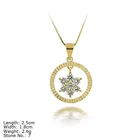 Silver Pendant Stones Silver Pendant With CZ Stones Setting Hanging Christmas Occassion Jewelry