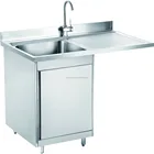Lab Sink Sink Stainless Sink Restaurant Used Free-standing Commercial Stainless Steel Kitchen Lab Sink GR-303E