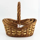 Gift Wedding Wicker Wicker Wicker Baskets Handle Chinese Gift Wedding Wicker Baskets Handle Golden Gift Basket