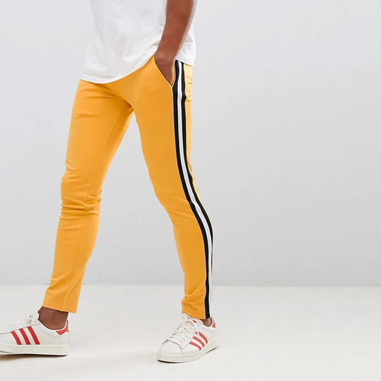 side stripe joggers mens