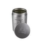Aluminium Tea Aluminum Aluminium Canister Hot Sale Customized Size Round Aluminium Tea Canister With Screw Cap
