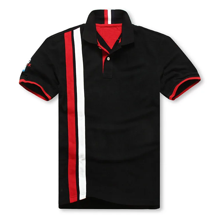 Vertical Striped Polo Shirts 