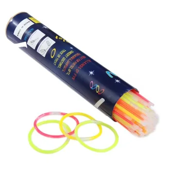 100 Mixed Color Glow Stick Party Pack 8&quot; Glowsticks with Connectors to Make Bracelets, Glasses, Flowers and More
