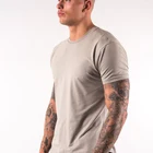 Tshirt Design High Quality Cheap Custom Short Sleeves Longline Tall T-shirts Wholesale Cotton Plain Blank Men Tshirt
