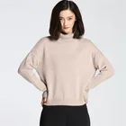 Cashmere Women Sweater Sweaterwomen Custom Wholesale Cashmere Knitting Pullover Women High Neck Wool Sweater