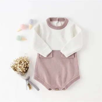 baby clothes winter knitted sweater romper toddler baby girl romper infant girls party jumpsuit kids clothes