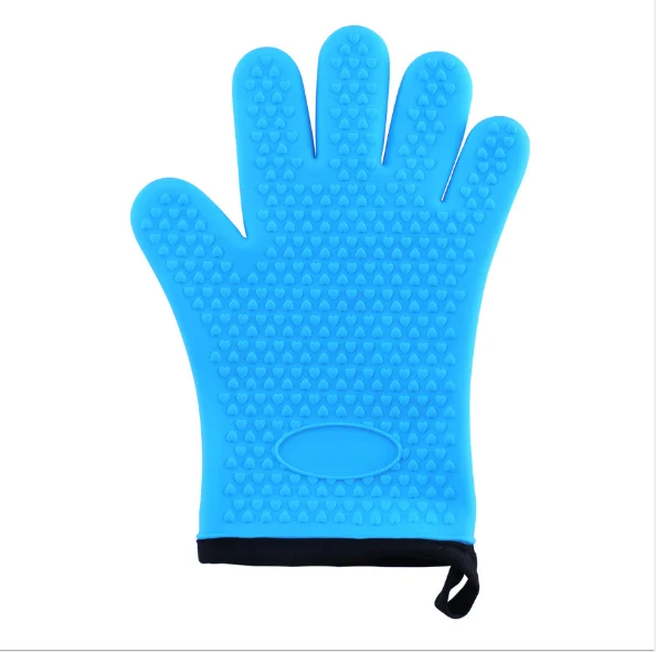 Customized BBQ Grilling Gloves Wholesale Heat Resistant Kitchen Silicone Oven Mitts OEM & ODM Waterproof Non-Slip Pot Holder
