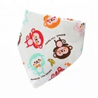 Bibs Cloths Hot Selling Soft Double Side Triangular Bibs Solid Color Baby Burp Cloths Bandana Baby Bibs With Snap