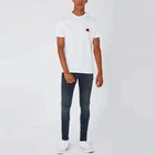 Custom Crew Neck Custom Tee Shirt Bulk White Slim Fit 100% Cotton Crew Neck Men's T Shirts Rose Embroidery