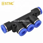 Union Coupler Fitting Reducer Triple Brand Union Plastic Pipe Tube Fittings Quick Coupler