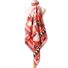 Silk Scarves Design My Scarf Hangzhou Custom Digital Print 100% Silk Scarves No Minimum