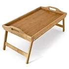 Bamboo Tray Serving Tray Appetizer Platter Bamboo Serving Tray With Folding Legs