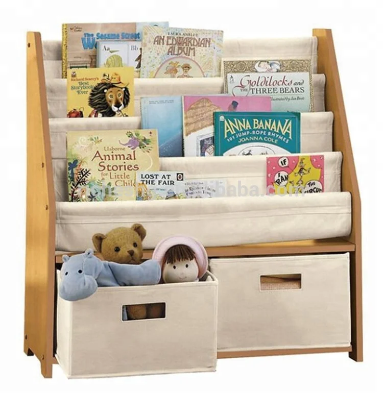 kids bookcase with storage