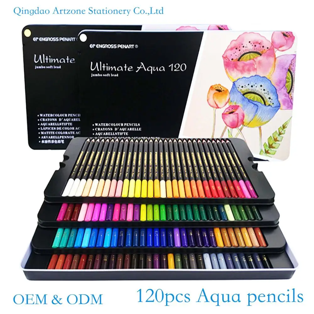Bogo Arty Watercolor Pencils Set 48 Assorted Colors Artist Colored Pencils for Adults and Kids Premium Art Drawing Pencils with Canvas Roll-up Pouch Bag 