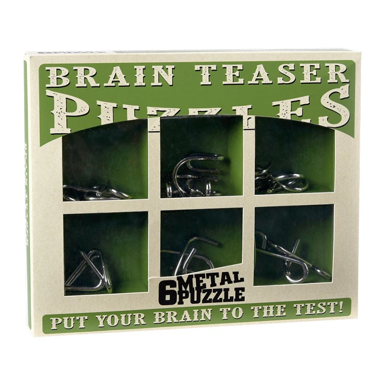 Hot sale Wooden Brain Teaser Toys puzzle game for Kids