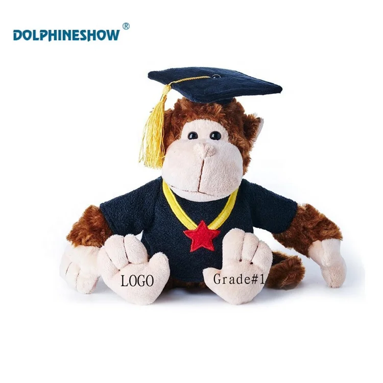 graduation monkey stuffed animal