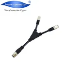 Car Radio Underwater 5pin M12 Molding Sensor Cable With Y Splitter Rj45 For Car Radio Antenna