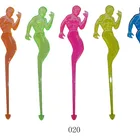 Cocktail Stick Cocktail Sticks Decorative Cocktail Stirrer Giraffe Swizzle Stick Plastic Bar Tools