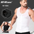 Vest Zipper For Men Thin Anion Tummy Body Slimming Sleeveless Corset Vest Zipper Shapewear For Men