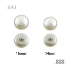 Factory Button Metal Hot Sale Factory Direct Pearl Semi-circular Metal Handle Button Pearl Button