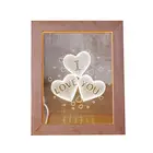 New For Home Decoration Photo Frame New Product 3D Creative Lamp Wooden Photo Frame Night Light For Home Decoration