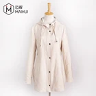 Coat Woman Clothes Woman Clothes MH-326 Women Trench Coat Slim Style Good Quality White Clothes Customs In 2019SS