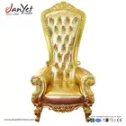 Cheap Royal Beautiful Gold Wedding Chairs Bride And Groom