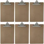 A4 Clip A5 Clipboard Promotional A4 A5 Size MDF Wood Clipboard With Butterfly Clip And Logo
