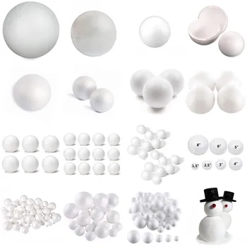Smooth Wholesale Virgin EPS Diy Round White Round Foam Polystyrene Balls Crafts Project Spheres Small Styrofoam Ball Large