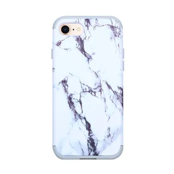 Decals Water Soft Silicone Hard Pc Marble cell phone case for iphone 8 7 Touch 6 5
