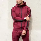 Mens Jacket Men Plain Polyester Hoodies Mens Soft Shell Sweatshirt Slim Fit Bodybuilding Hoodies Jacket Sweatshirt