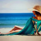Towel Chair Wooden Sticks Backrest Beach Towel With Simple Chair