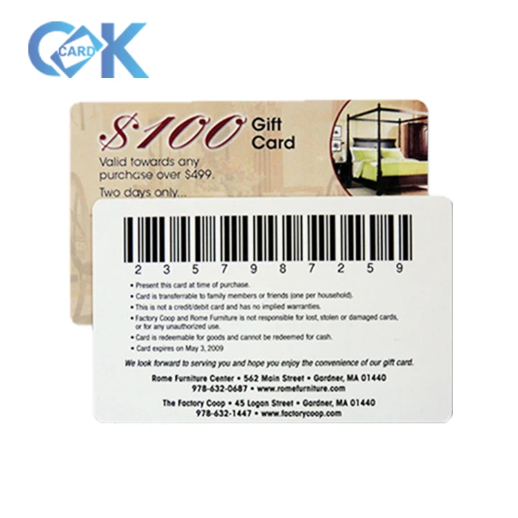 barcode gift card for sales promotion - buy barcode gift card
