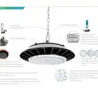 LUXINT High Power IP 67 UFO Led High Bay Industrial Lights With 100 W 120 W 150 W 200 W