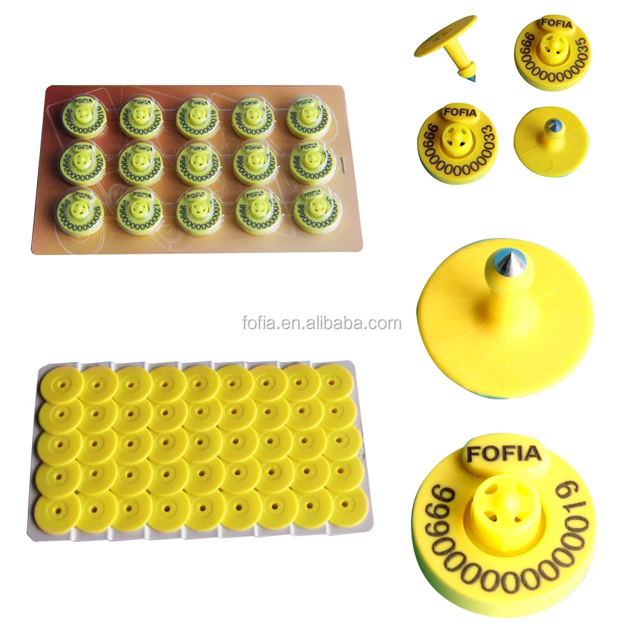 Waterproof Anti-Shedding TPU Electronic Ear Tag for Cattle with 134.2KHz RFID Animal Tracking