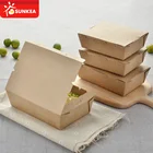 Paper Food Container Sunkea Take Away Craft Paper Food Container