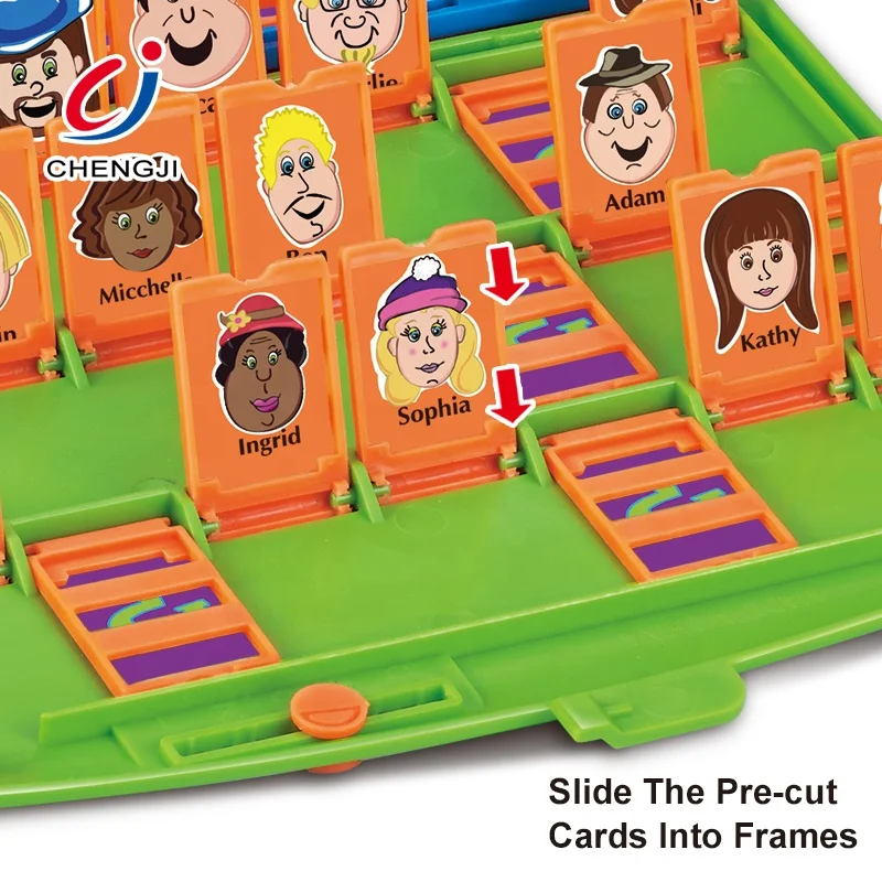 Educational family guessing games guess who i am puzzle table board games interactive custom guess who board game