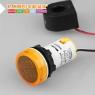 LANBOO 22mm Red Blue White Green Yellow Dual LED Digital Display Voltage And Current