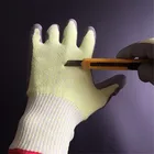 Anti Gloves CE 13G HPPE Cut Resistance PU Anti Cut Gloves Construction Gloves