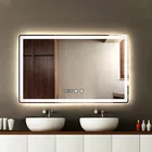 Bathroom Mirror Bathroom Led Mirrors Hotel Rectangle Smart LED Bathroom Mirror With Speaker And Radio